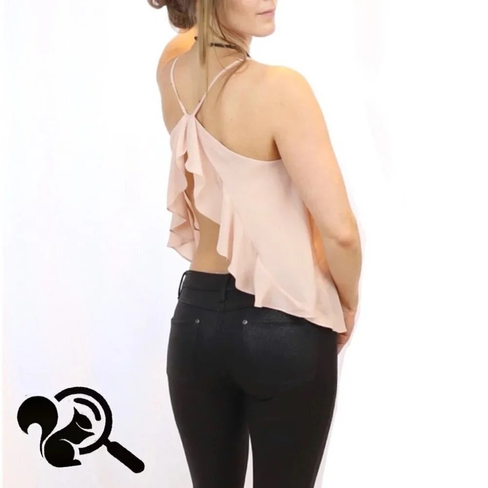 Flirty Ruffle open back top - Picture 7 of 8